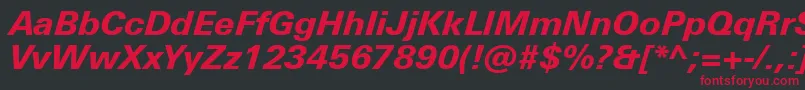 fuente UniversNextProHeavyItalic – Fuentes Rojas Sobre Fondo Negro