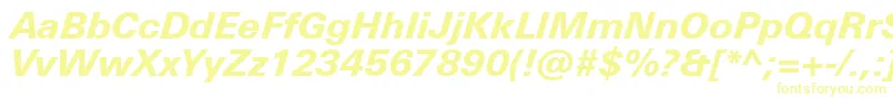 UniversNextProHeavyItalic Font – Yellow Fonts