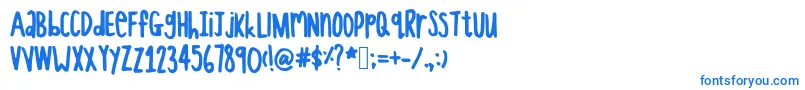 フォントThisfontlookslikegiraffe – 青いフォント