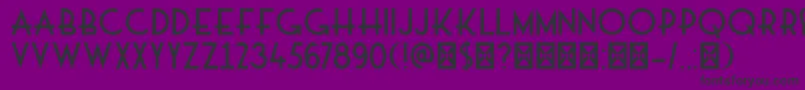 DkMajolica Font – Black Fonts on Purple Background