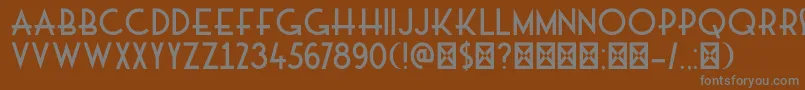DkMajolica Font – Gray Fonts on Brown Background