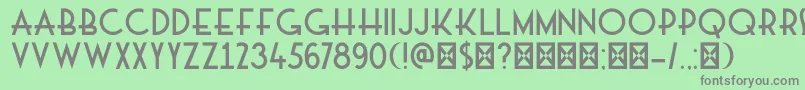 DkMajolica Font – Gray Fonts on Green Background