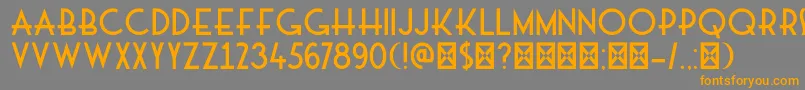 DkMajolica Font – Orange Fonts on Gray Background