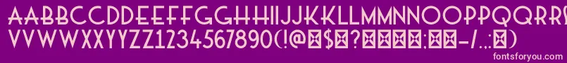 DkMajolica Font – Pink Fonts on Purple Background