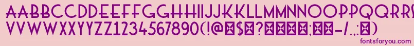 DkMajolica Font – Purple Fonts on Pink Background