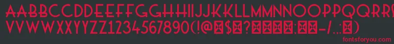 DkMajolica Font – Red Fonts on Black Background