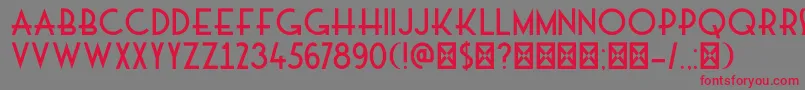 DkMajolica Font – Red Fonts on Gray Background
