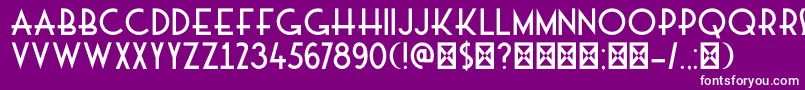 DkMajolica Font – White Fonts on Purple Background