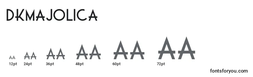 Размеры шрифта DkMajolica