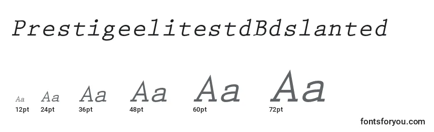 PrestigeelitestdBdslanted Font Sizes