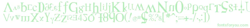 フォントDistortedFaith – 緑のフォント