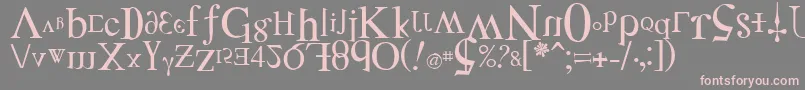 DistortedFaith Font – Pink Fonts on Gray Background