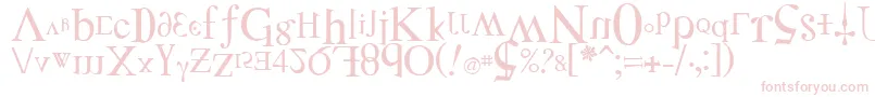 DistortedFaith Font – Pink Fonts on White Background