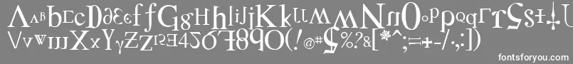 DistortedFaith Font – White Fonts on Gray Background