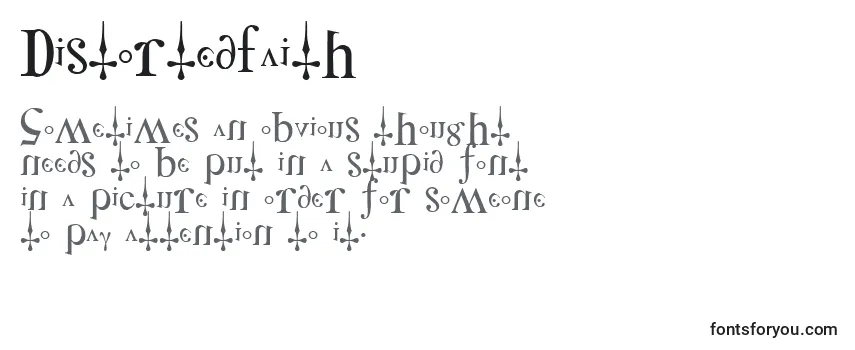 Review of the DistortedFaith Font