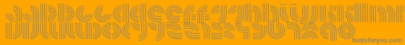 RadfahrenLower Font – Gray Fonts on Orange Background