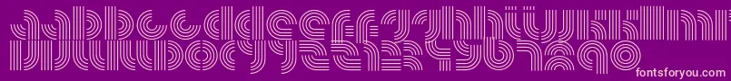 fuente RadfahrenLower – Fuentes Rosadas Sobre Fondo Morado