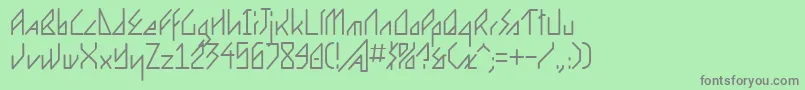 Ergon Font – Gray Fonts on Green Background