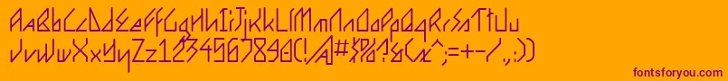 More about Ergon Font Ergon Font – Purple Fonts on Orange Background