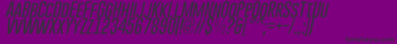 GoboldLightItalic Font – Black Fonts on Purple Background