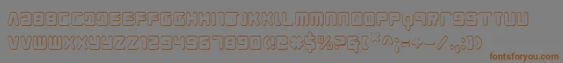 Young Techs 3D Font – Brown Fonts on Gray Background