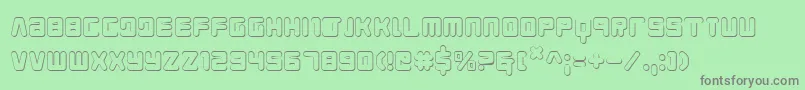 Young Techs 3D Font – Gray Fonts on Green Background