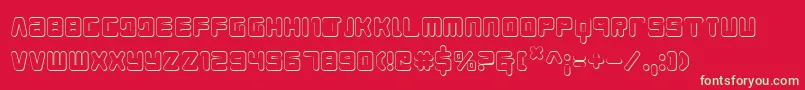 Young Techs 3D Font – Green Fonts on Red Background