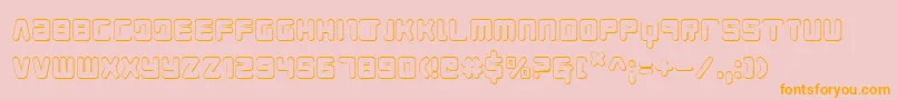 Young Techs 3D Font – Orange Fonts on Pink Background