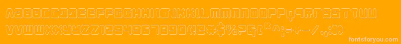 Young Techs 3D Font – Pink Fonts on Orange Background