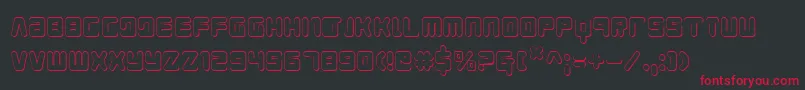 Young Techs 3D Font – Red Fonts on Black Background
