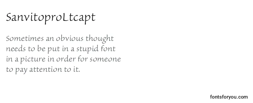 Review of the SanvitoproLtcapt Font