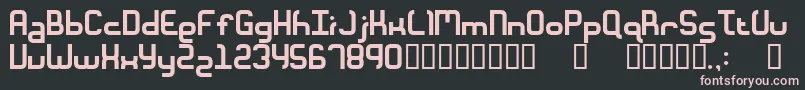 Unionform Font – Pink Fonts on Black Background