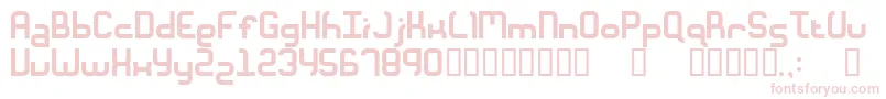 Unionform Font – Pink Fonts on White Background
