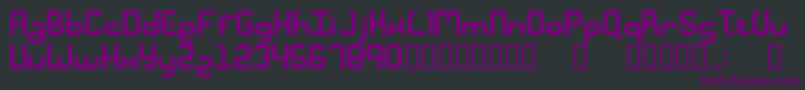 Unionform Font – Purple Fonts on Black Background