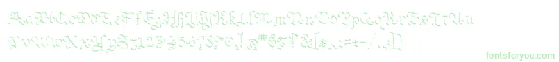 Ohmygoth Font – Green Fonts on White Background