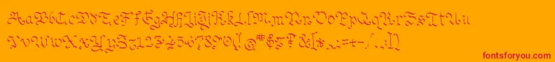 More about Ohmygoth Font Ohmygoth Font – Red Fonts on Orange Background