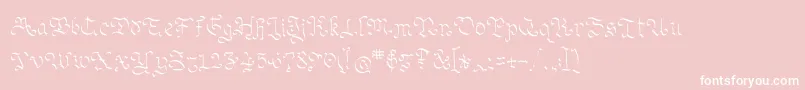 Ohmygoth Font – White Fonts on Pink Background