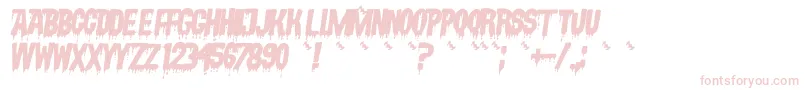 VampyrishabcOblique Font – Pink Fonts on White Background