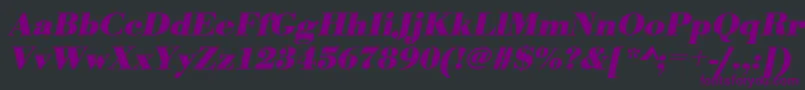 UrwbodonitwidBoldOblique Font – Purple Fonts on Black Background