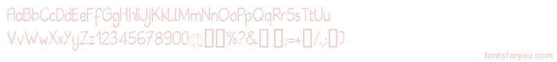 Babie Font – Pink Fonts on White Background