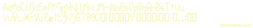 Шрифт Donrc – жёлтые шрифты