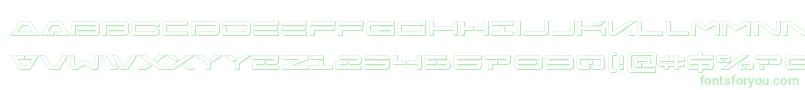 フォントFreeagent3D – 緑のフォント