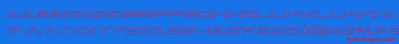 Freeagent3D Font – Red Fonts on Blue Background