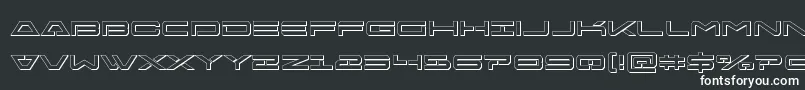 Freeagent3D Font – White Fonts on Black Background