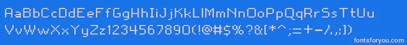 Czcionka Snoot.OrgPixel10 – różowe czcionki na niebieskim tle