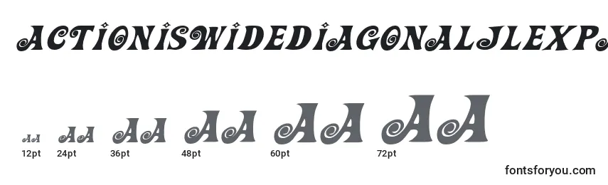 Actioniswidediagonaljlexpandeditalic Font Sizes