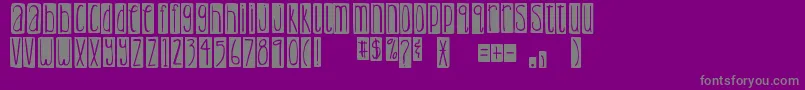 fuente DjbLemonHeadBlocked – Fuentes Grises Sobre Fondo Morado