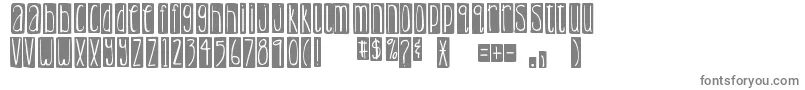 DjbLemonHeadBlocked Font – Gray Fonts on White Background