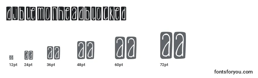 DjbLemonHeadBlocked Font Sizes