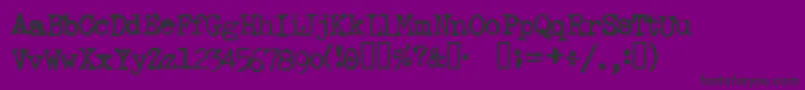 Ghostwriter Font – Black Fonts on Purple Background
